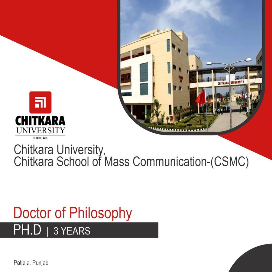 PH.D in Business Management at Chitkara University -Patiala, Patiala